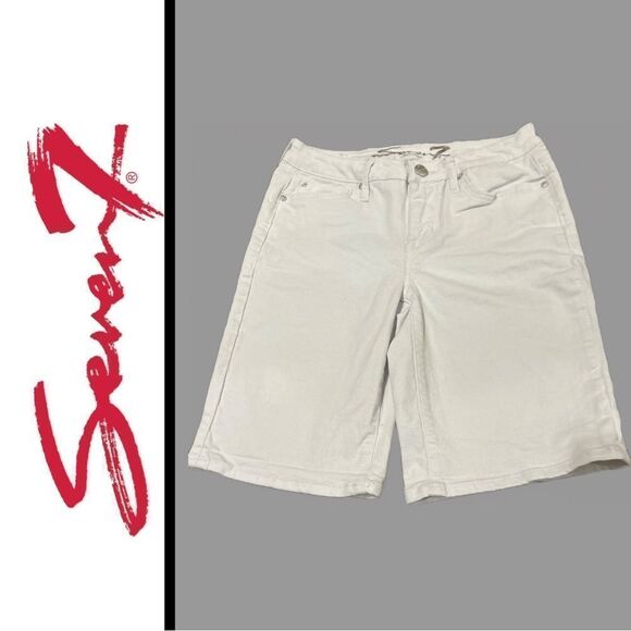 Seven7 Women’s White Jean Shorts - Size 4‎ - Picture 2 of 2